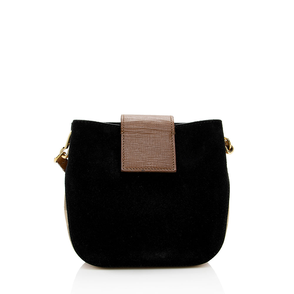 Burberry Prorsum Housecheck Buckle Crossbody Bag (SHF-14992)