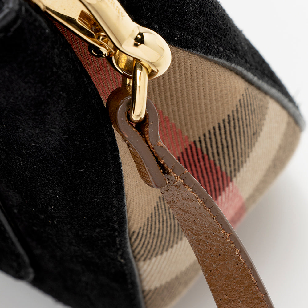 Burberry Prorsum Housecheck Buckle Crossbody Bag (SHF-14992)