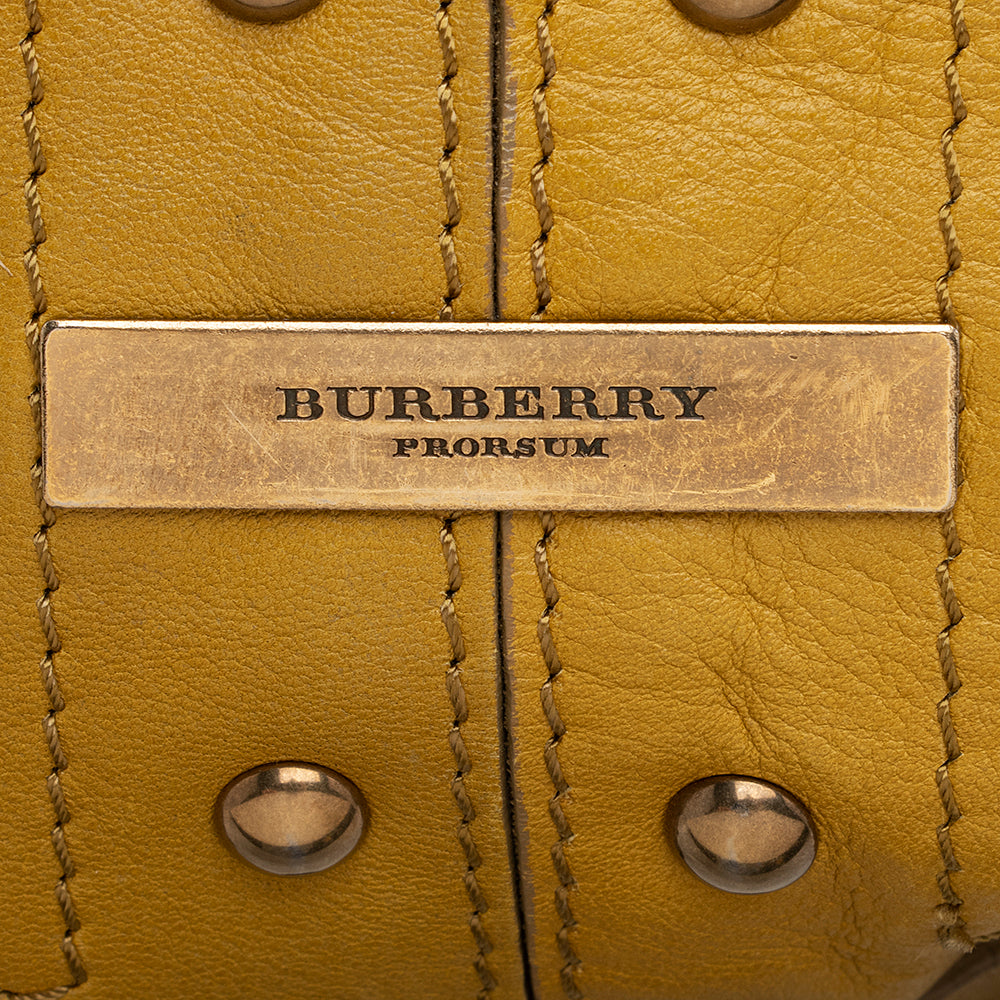 Burberry Prorsum Leather Studded Hobo (SHF-21913)