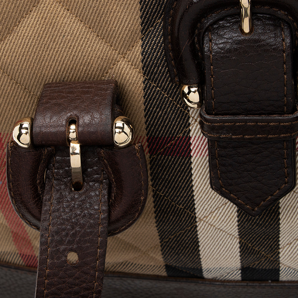 Burberry Quilted House Check Manor Tote - FINAL SALE (SHF-17164)