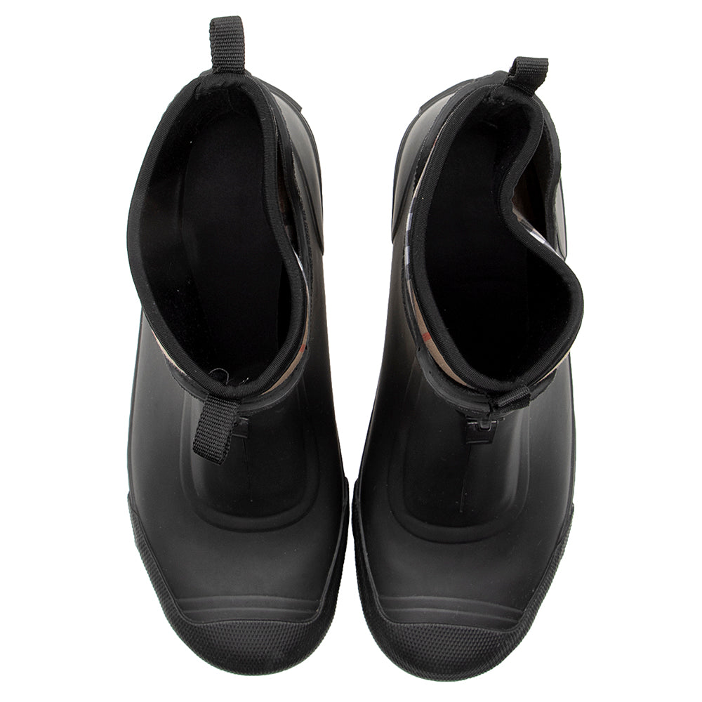 Burberry Vintage Check Neoprene Ankle Rain Boots - Size 9 / 39 (SHF-18844)