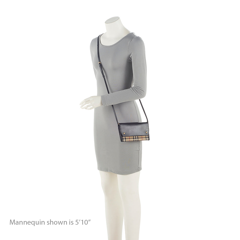 Burberry Vintage Check Phone Pocket Crossbody Bag (SHF-21987)