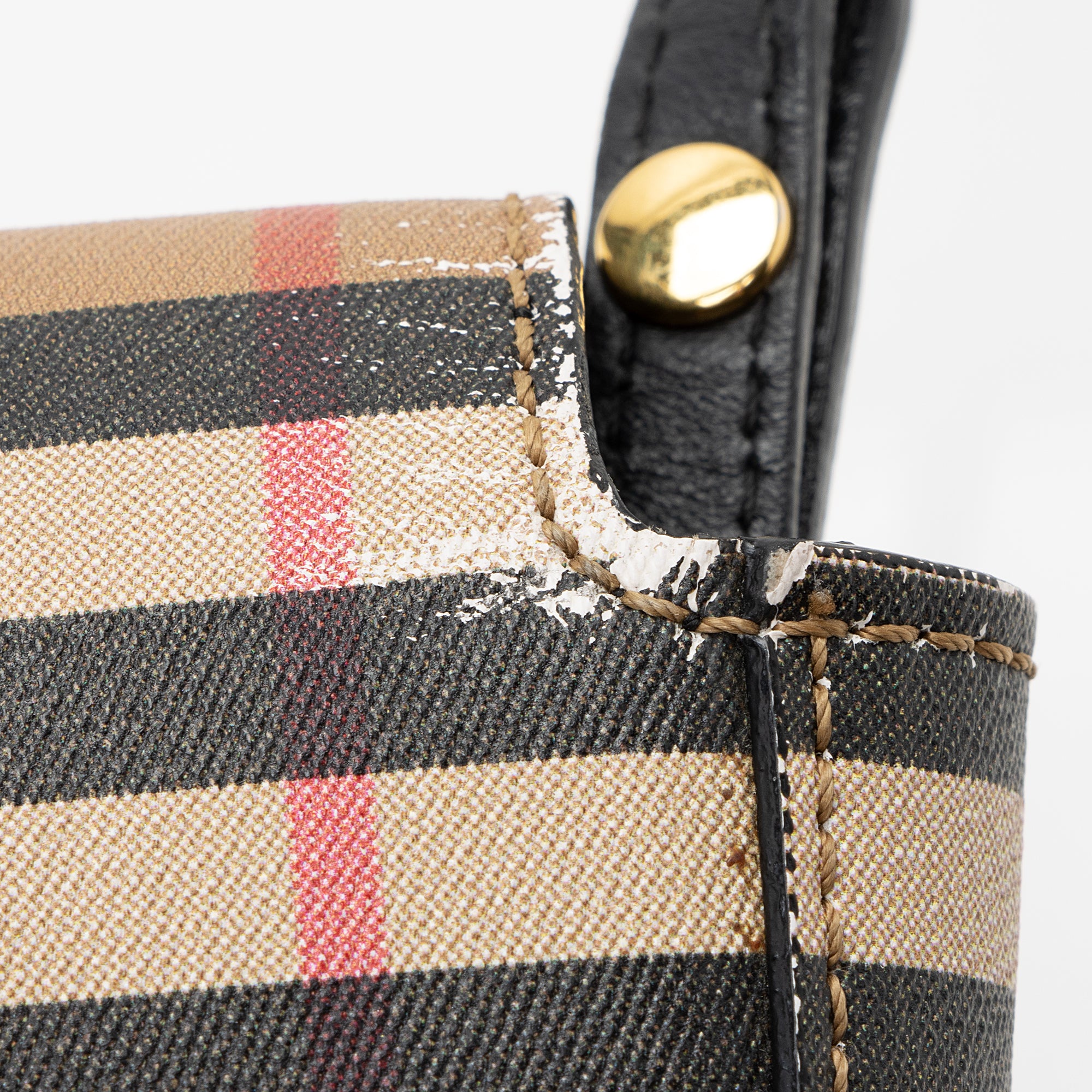 Burberry Vintage Check Wallet with Strap (SHF-22649)