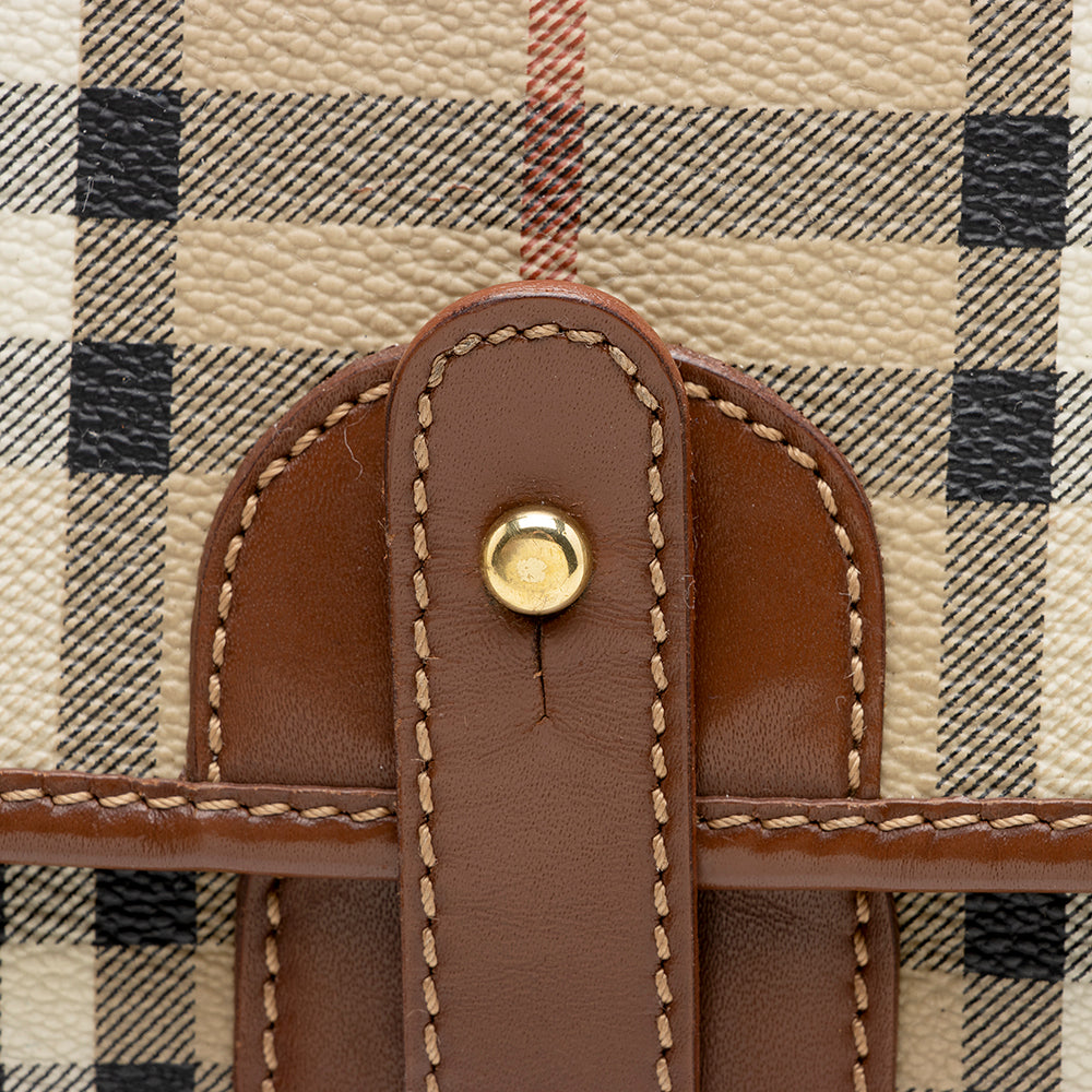 Burberry Vintage Haymarket Check Messenger Bag - FINAL SALE (SHF-18443)