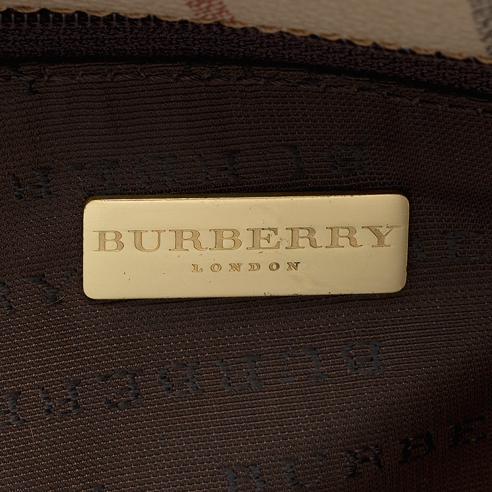 Burberry Vintage Haymarket Check Messenger Bag - FINAL SALE (SHF-18443)