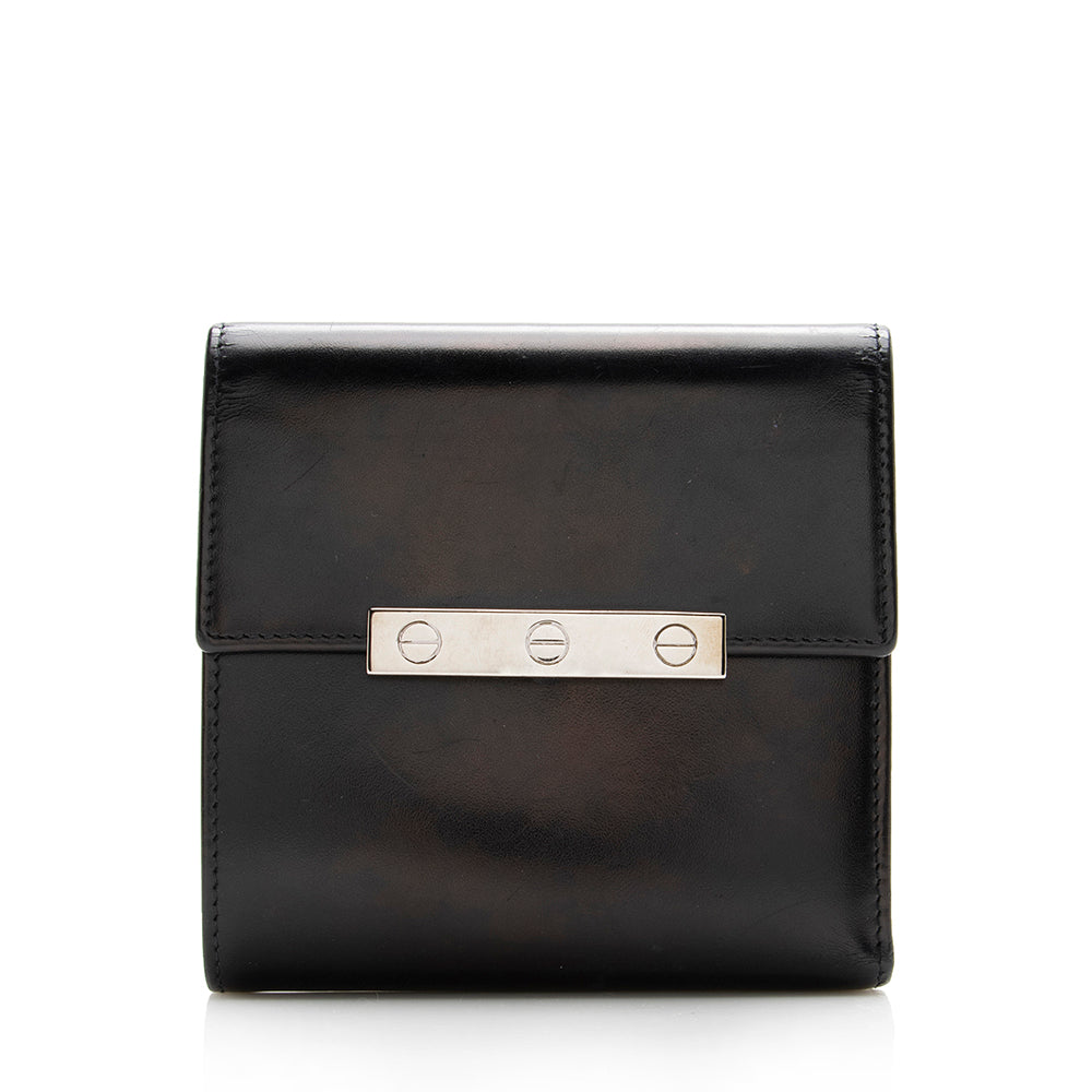 Cartier Leather Love Compact Wallet (SHF-17622)