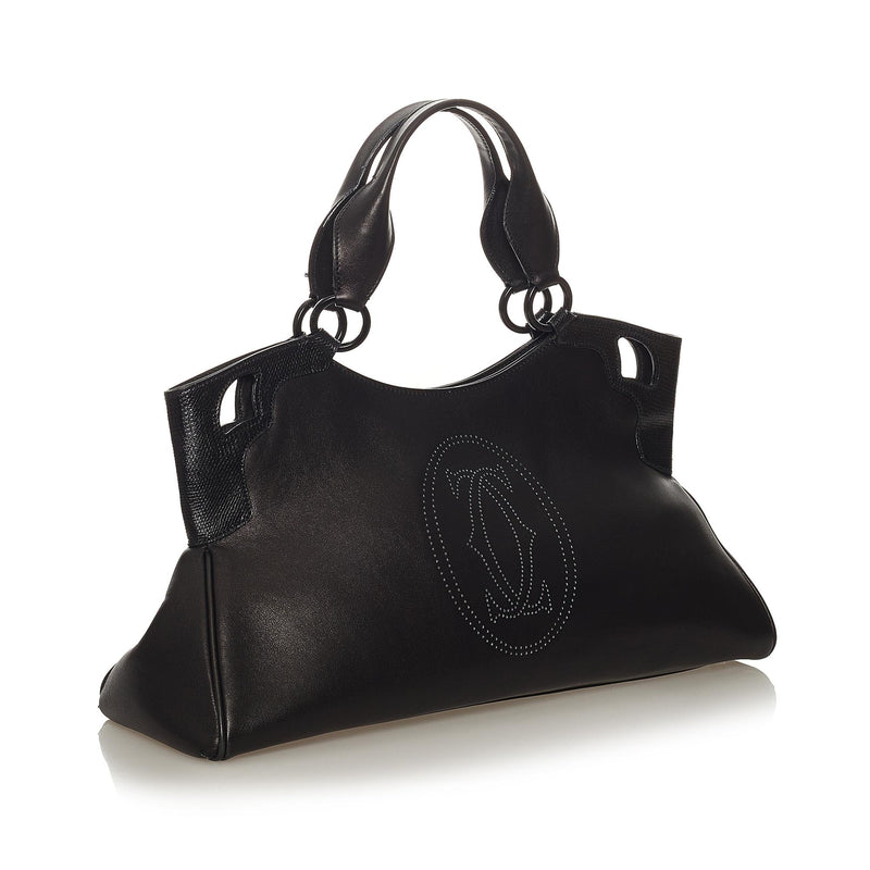 Cartier Marcello de Cartier Leather Shoulder Bag (SHG-27562)