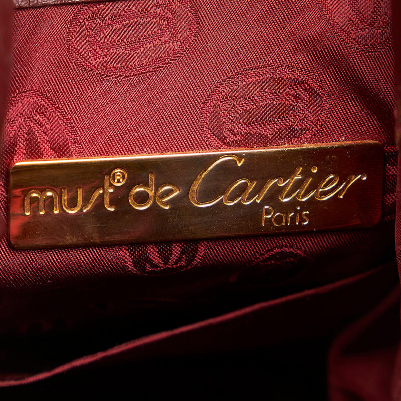 Cartier Must de Cartier Leather Bucket Bag (SHG-27378)