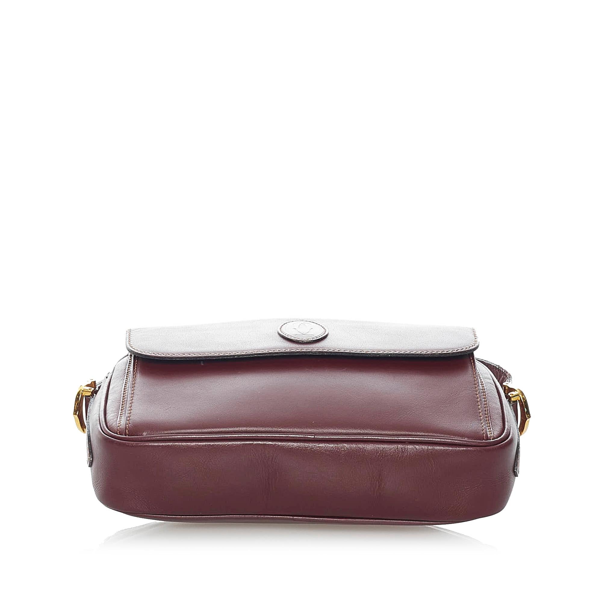 Cartier Must de Cartier Leather Crossbody Bag (SHG-31241)