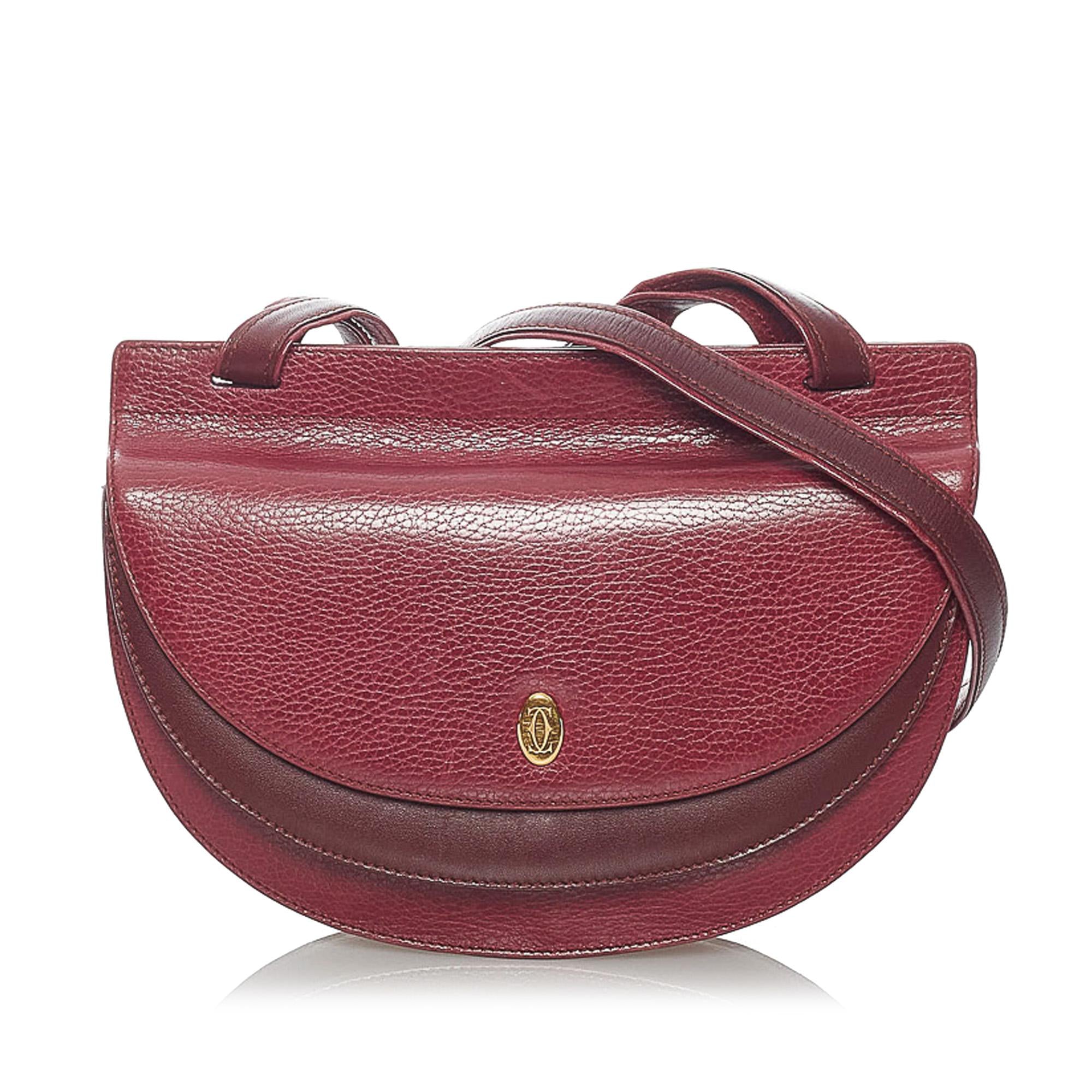 Cartier Must de Cartier Leather Crossbody Bag (SHG-31246)