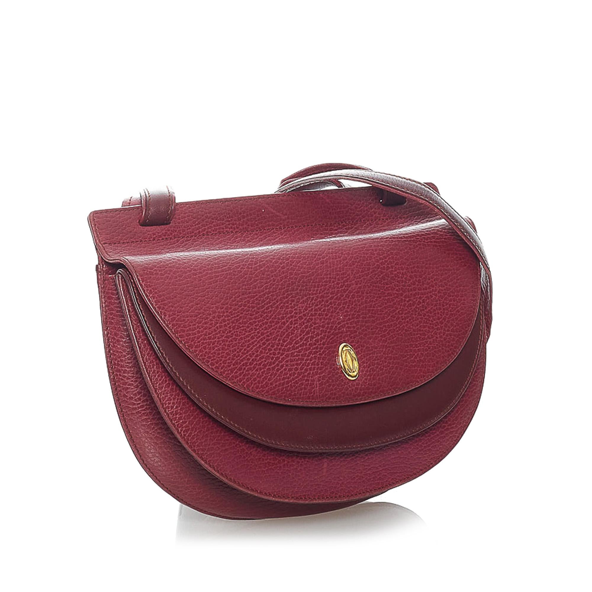 Cartier Must de Cartier Leather Crossbody Bag (SHG-31246)
