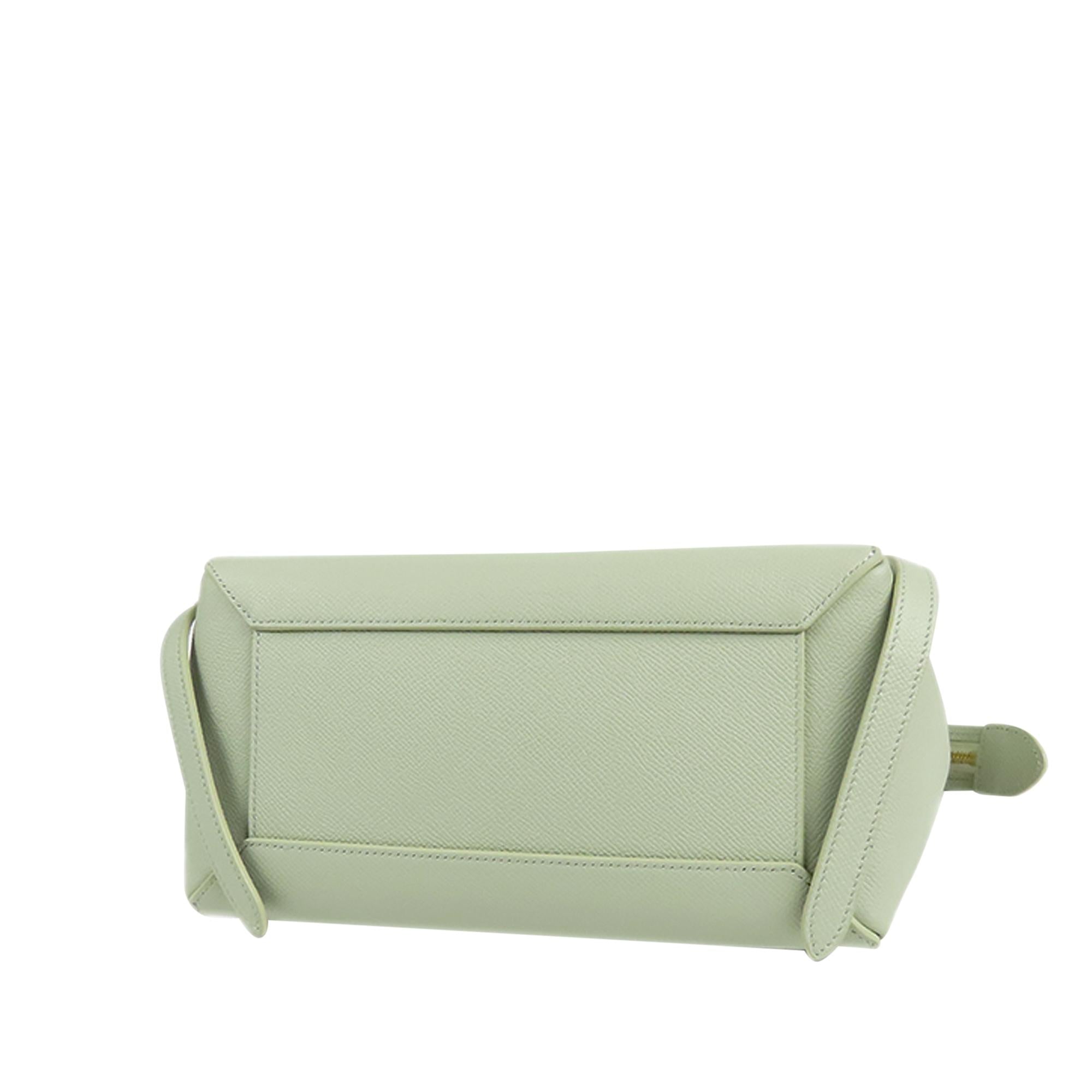 Celine Belt Leather Satchel (SHG-lrlBRV)