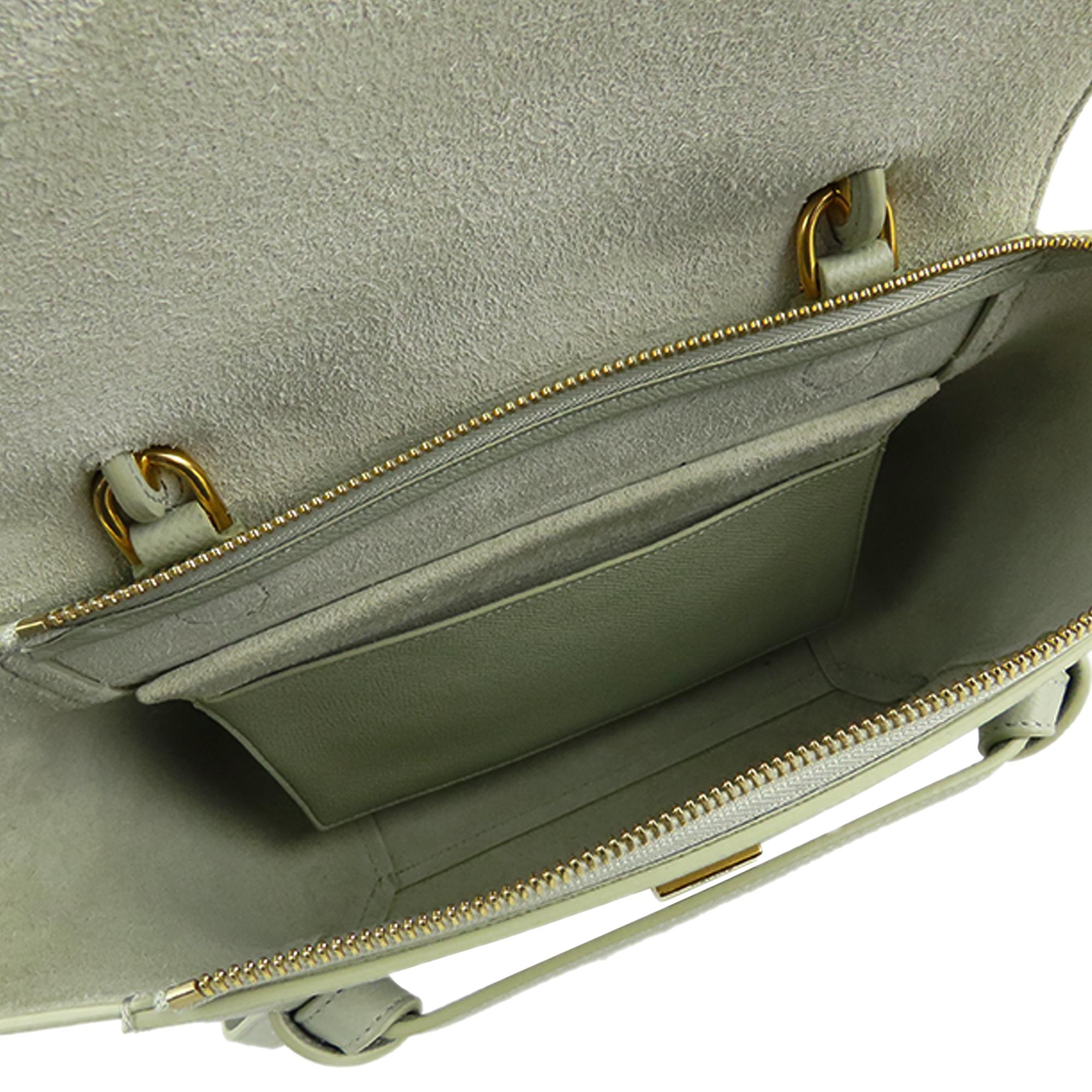 Celine Belt Leather Satchel (SHG-lrlBRV)