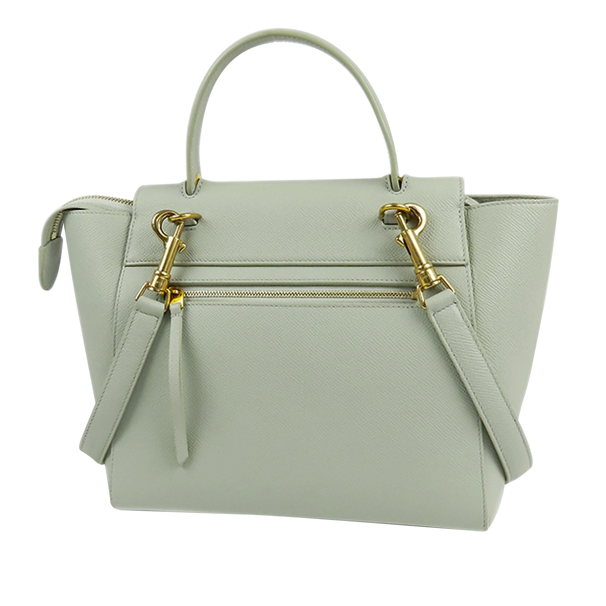 Celine Belt Leather Satchel (SHG-lrlBRV)