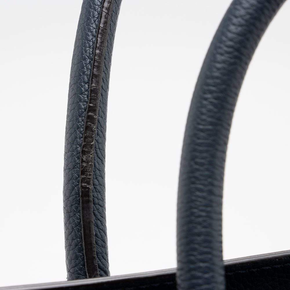 Celine Drummed Calfskin Mini Luggage Tote (SHF-17319)