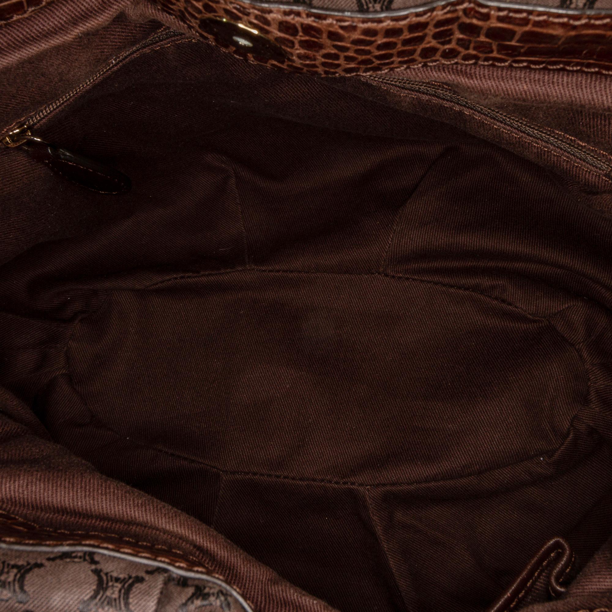 Celine Embossed Macadam Satchel (SHG-37781)