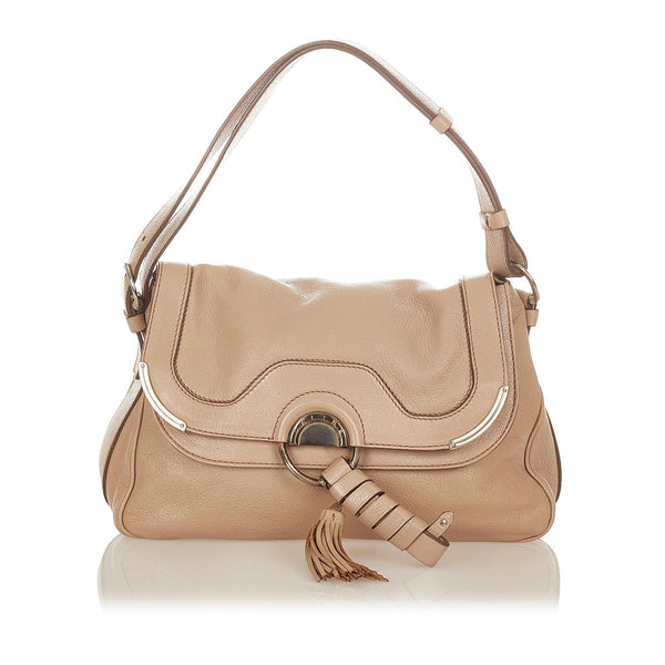 Celine Leather Shoulder Bag (SHG-26580)