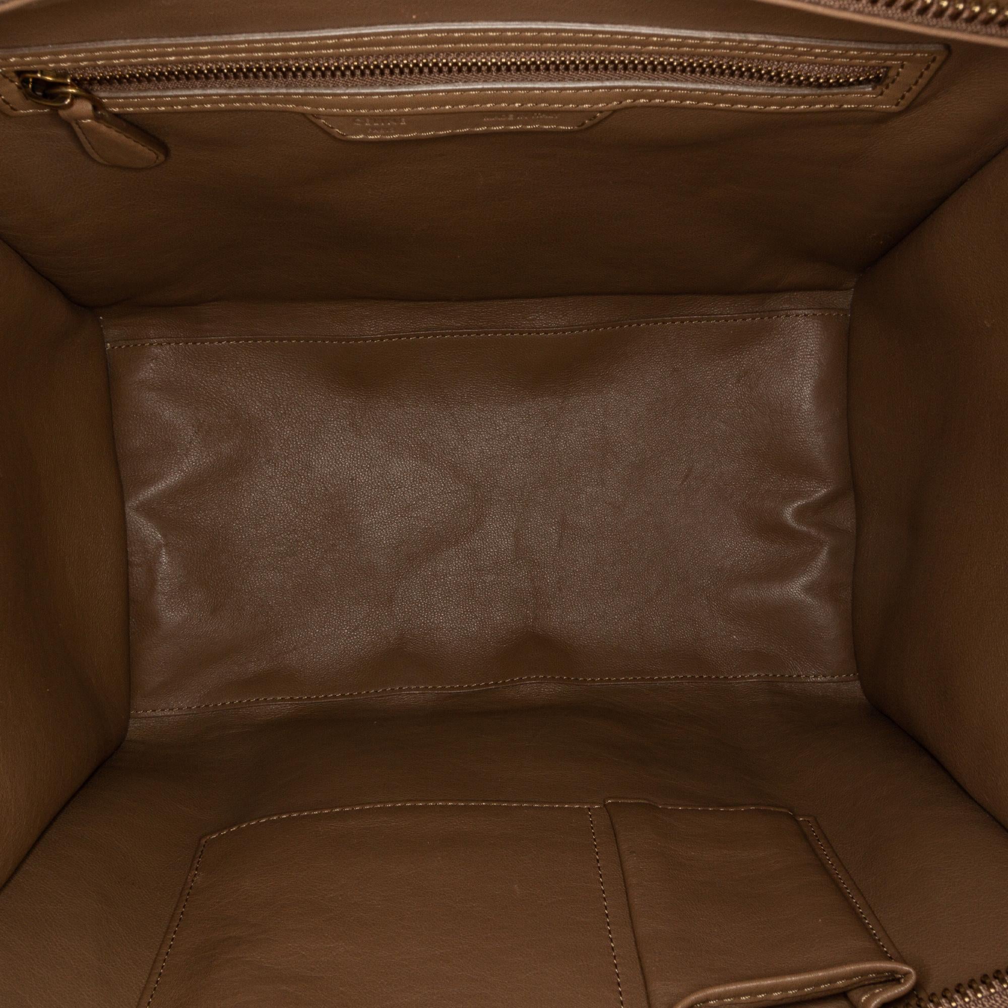 Celine Luggage Leather Tote Bag (SHG-29513)