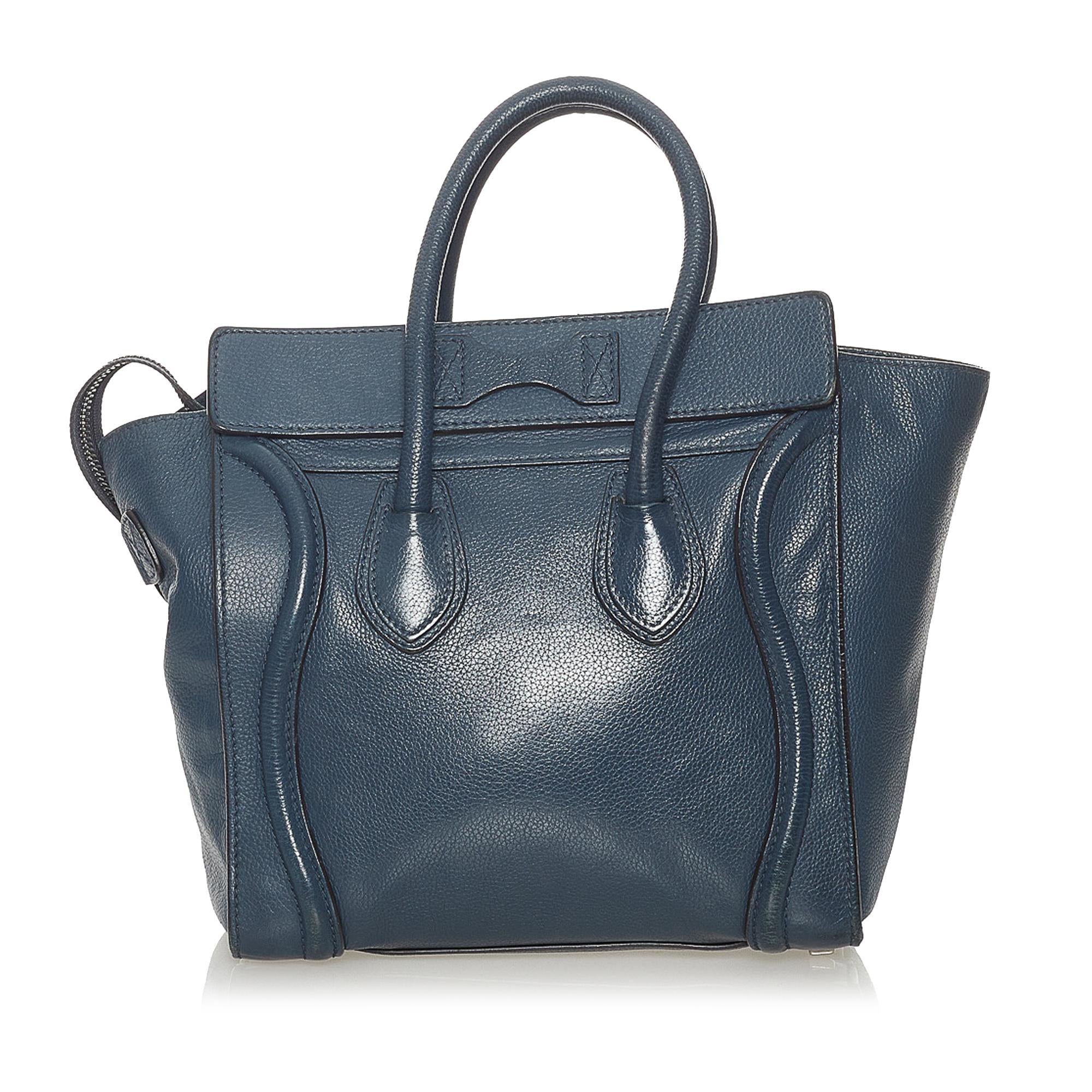 Celine Luggage Tote Leather Handbag (SHG-28127)