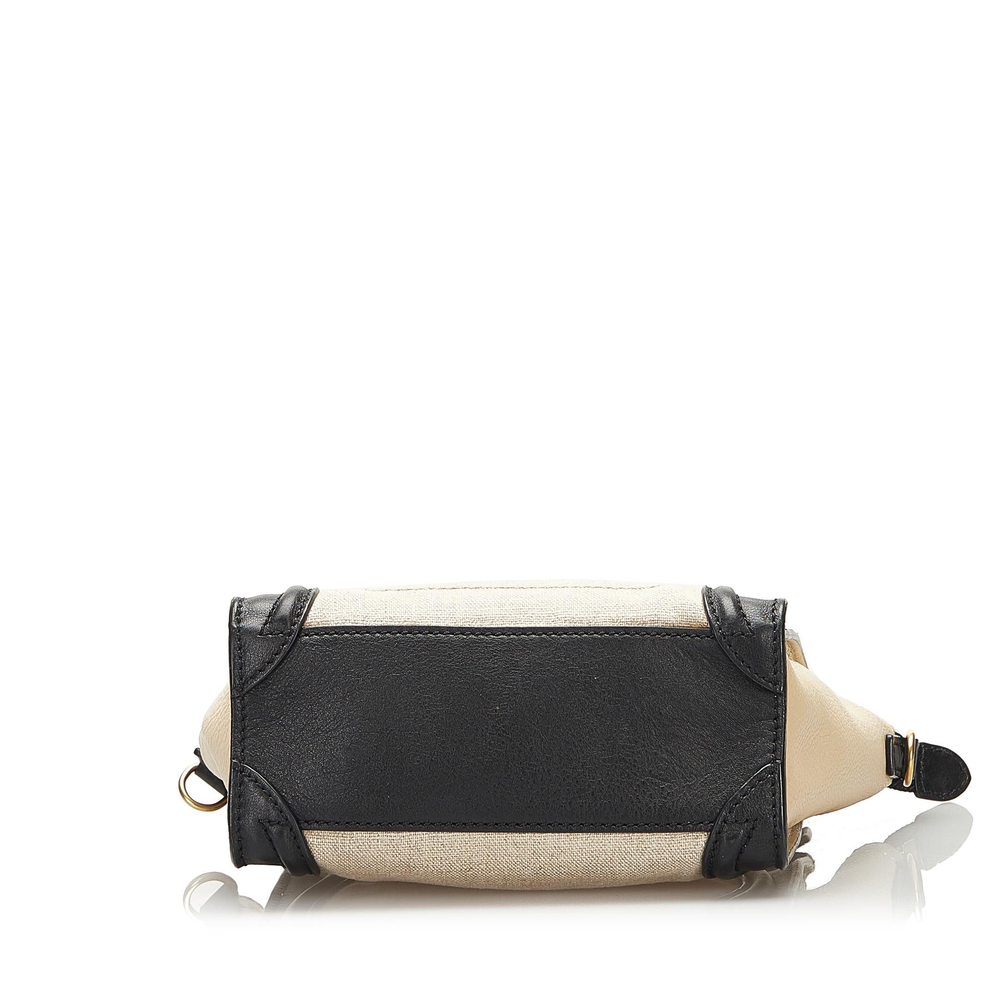 Celine Luggage Tote Tricolor Satchel (SHG-36810)