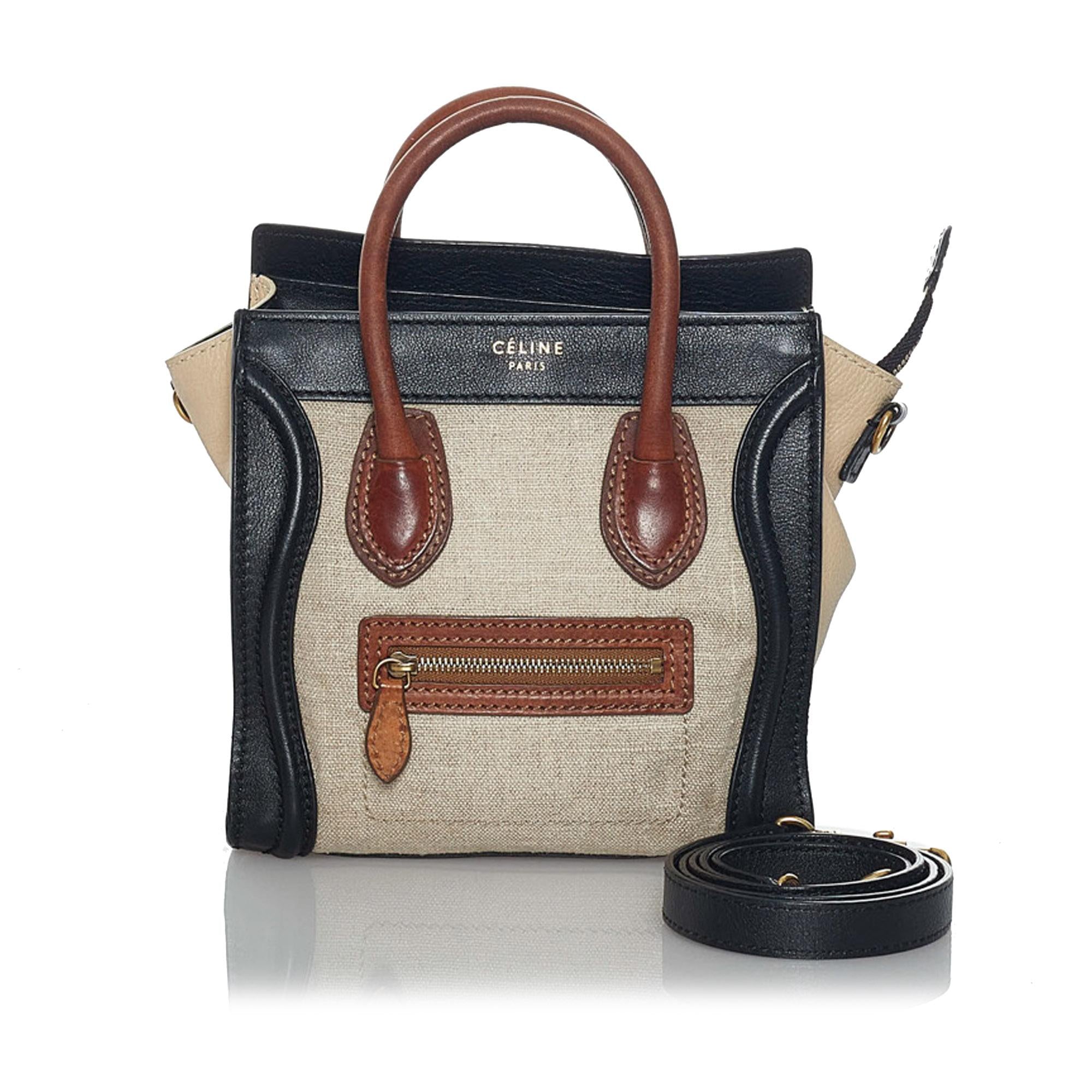 Celine Luggage Tote Tricolor Satchel (SHG-36810)