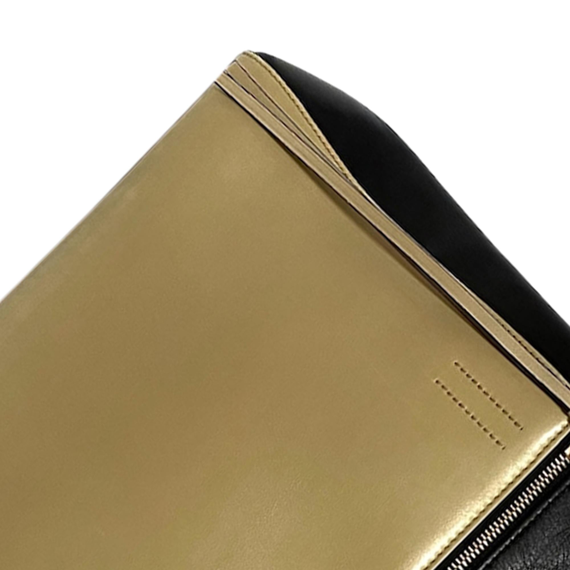 Celine Medium Edge Bicolor Leather Handbag (SHG-36189)