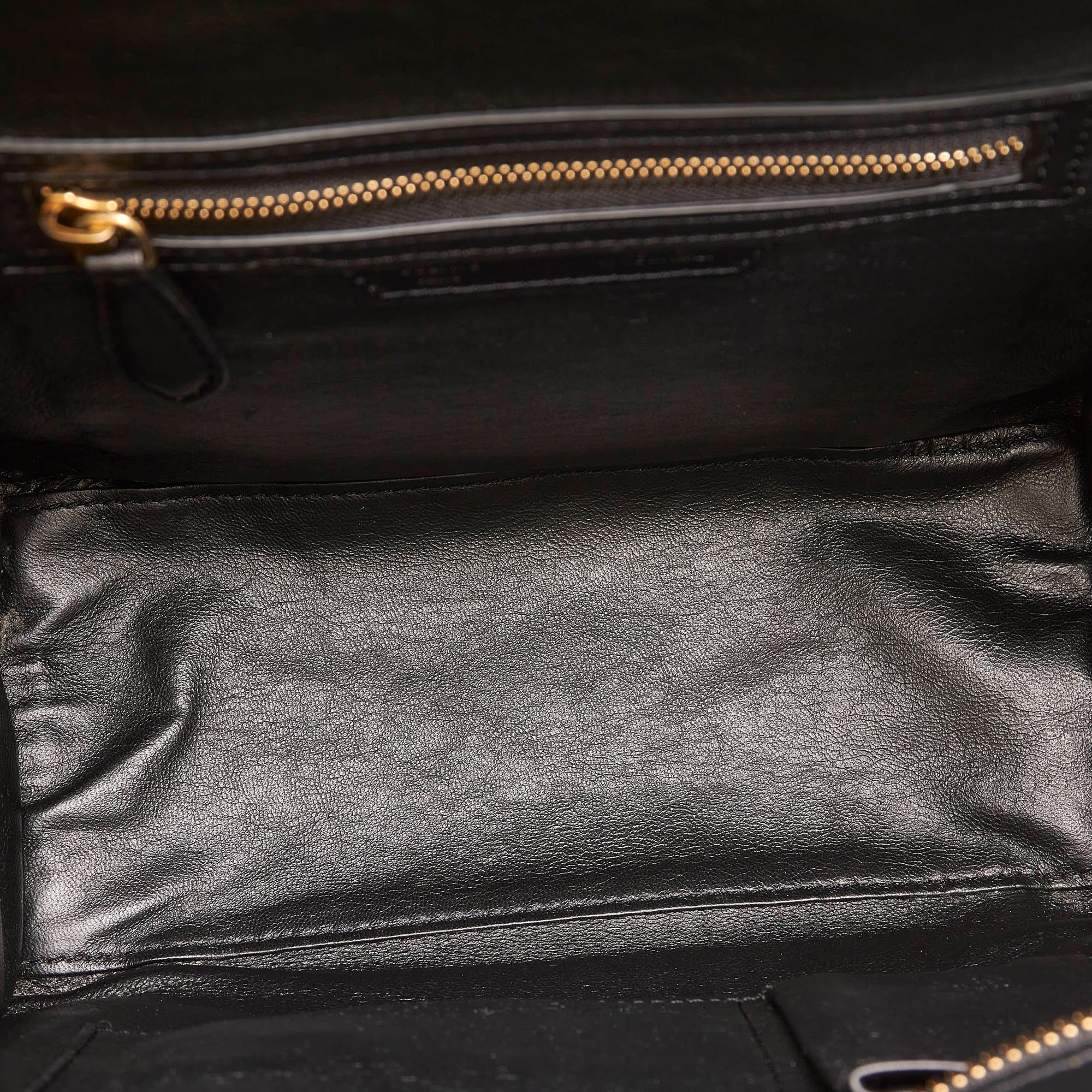 Celine Micro Luggage Bicolor Leather Handbag (SHG-29807)