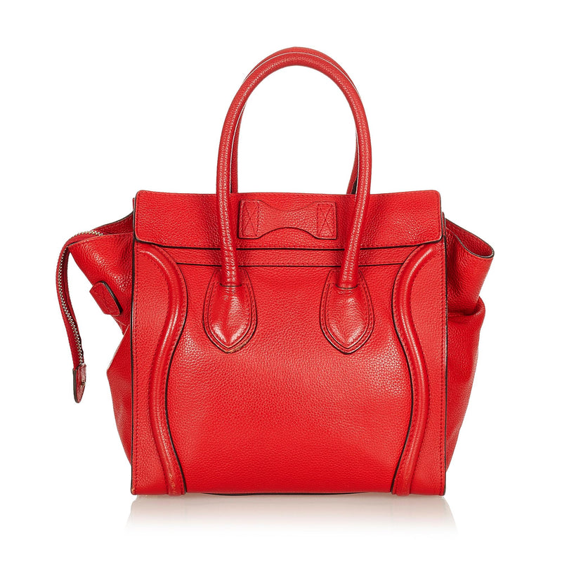 Celine Micro Luggage Leather Handbag (SHG-27015)