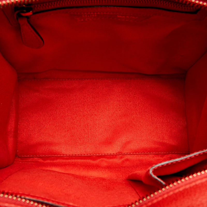 Celine Micro Luggage Leather Handbag (SHG-27015)