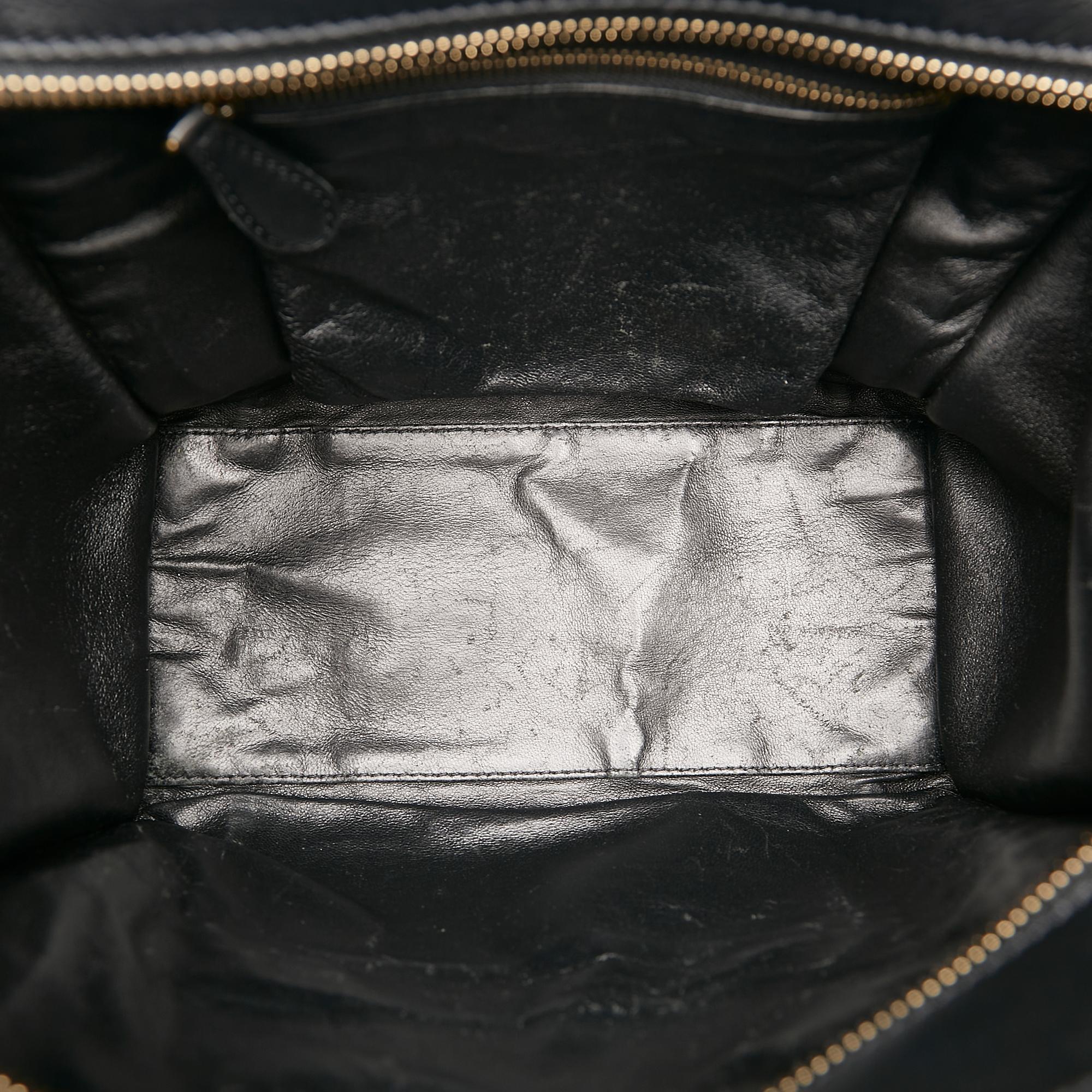 Celine Micro Luggage Tote Leather Handbag (SHG-36197)