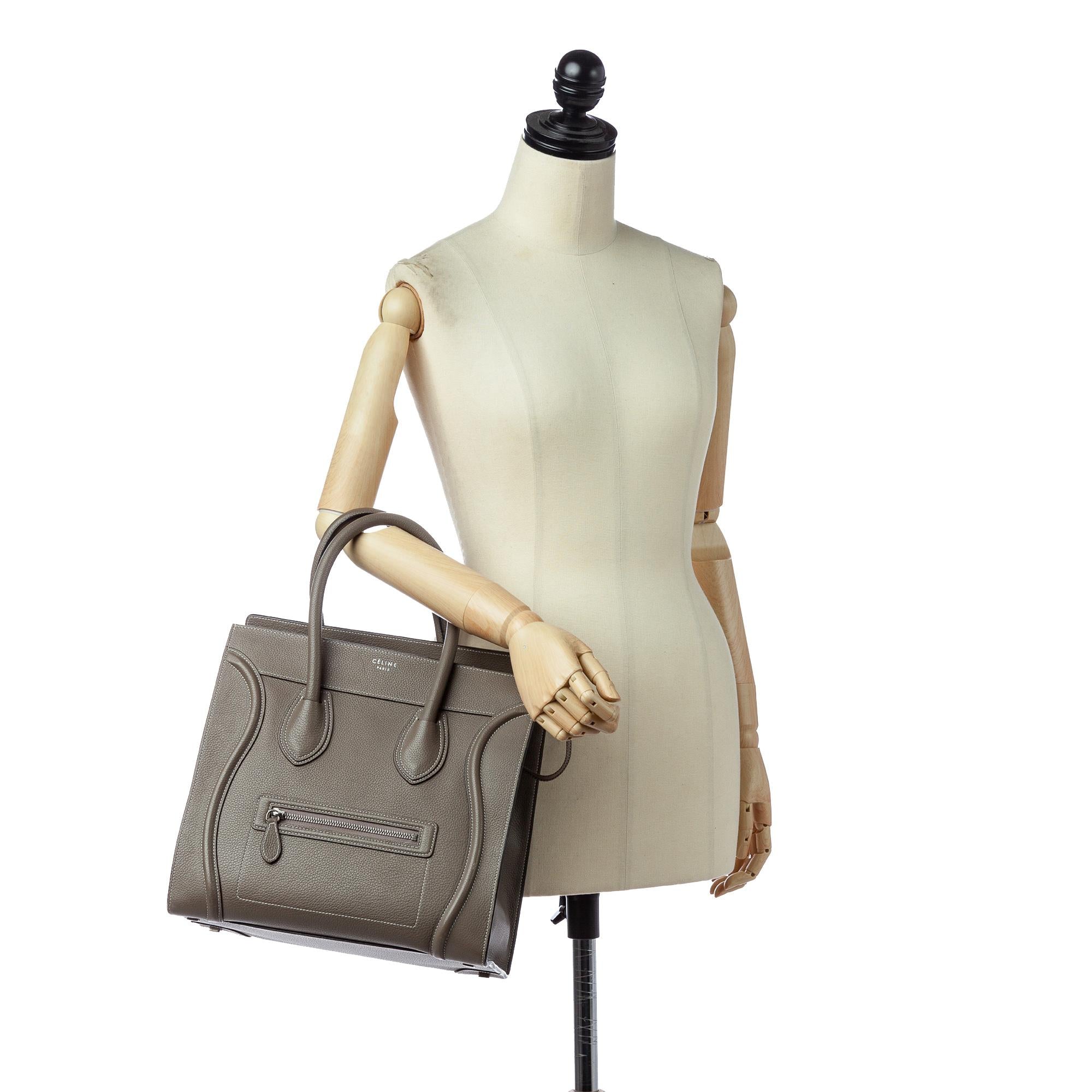 Celine Mini Luggage Leather Tote Bag (SHG-29299)