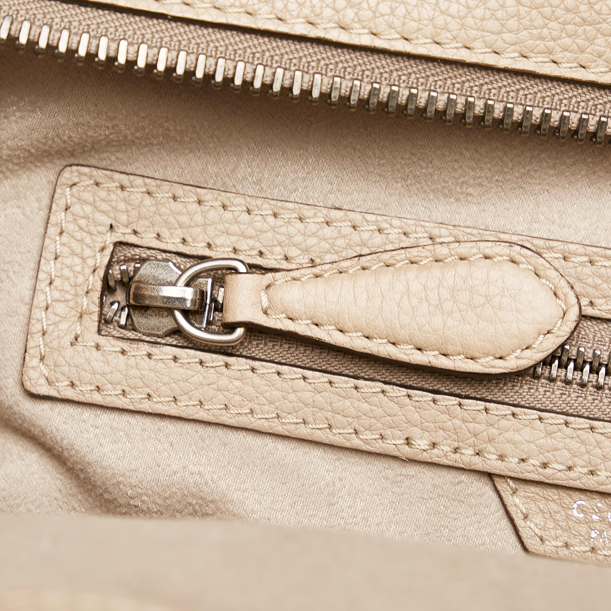 Celine Mini Luggage Leather Tote Bag (SHG-36206)