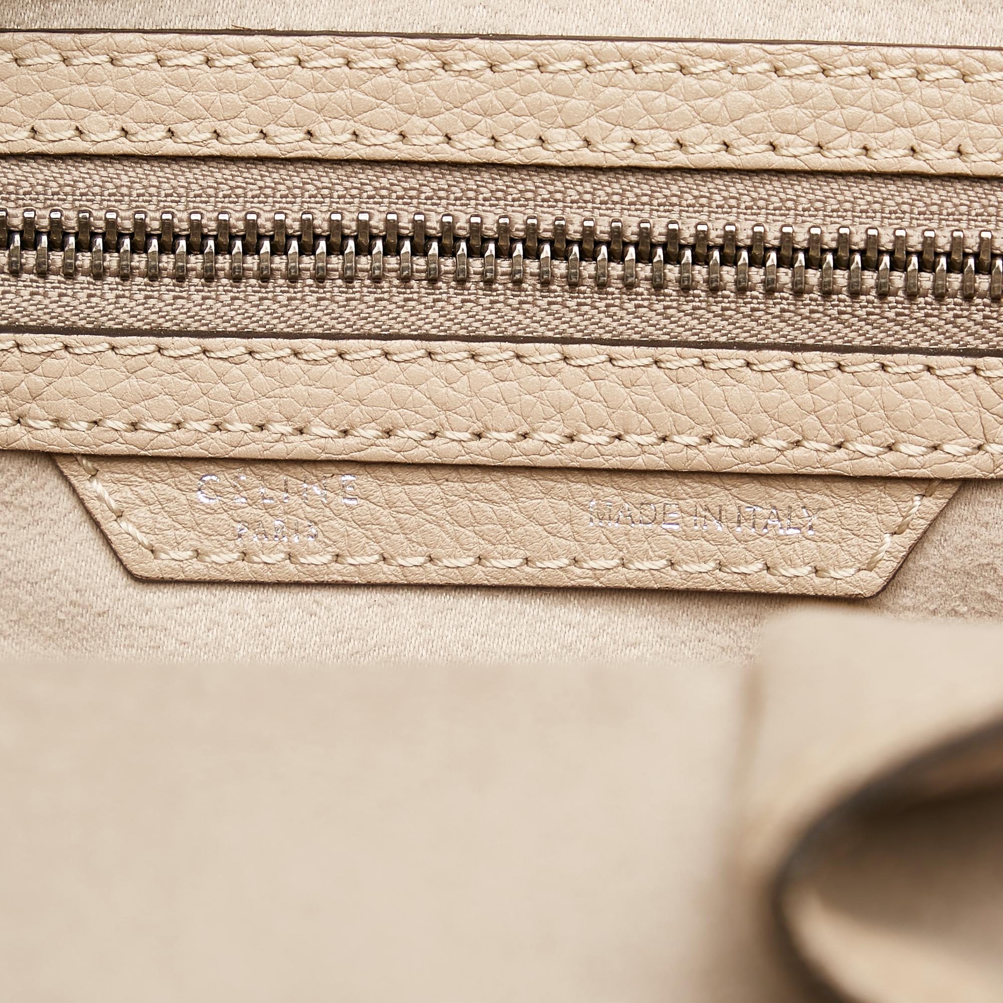 Celine Mini Luggage Leather Tote Bag (SHG-36206)