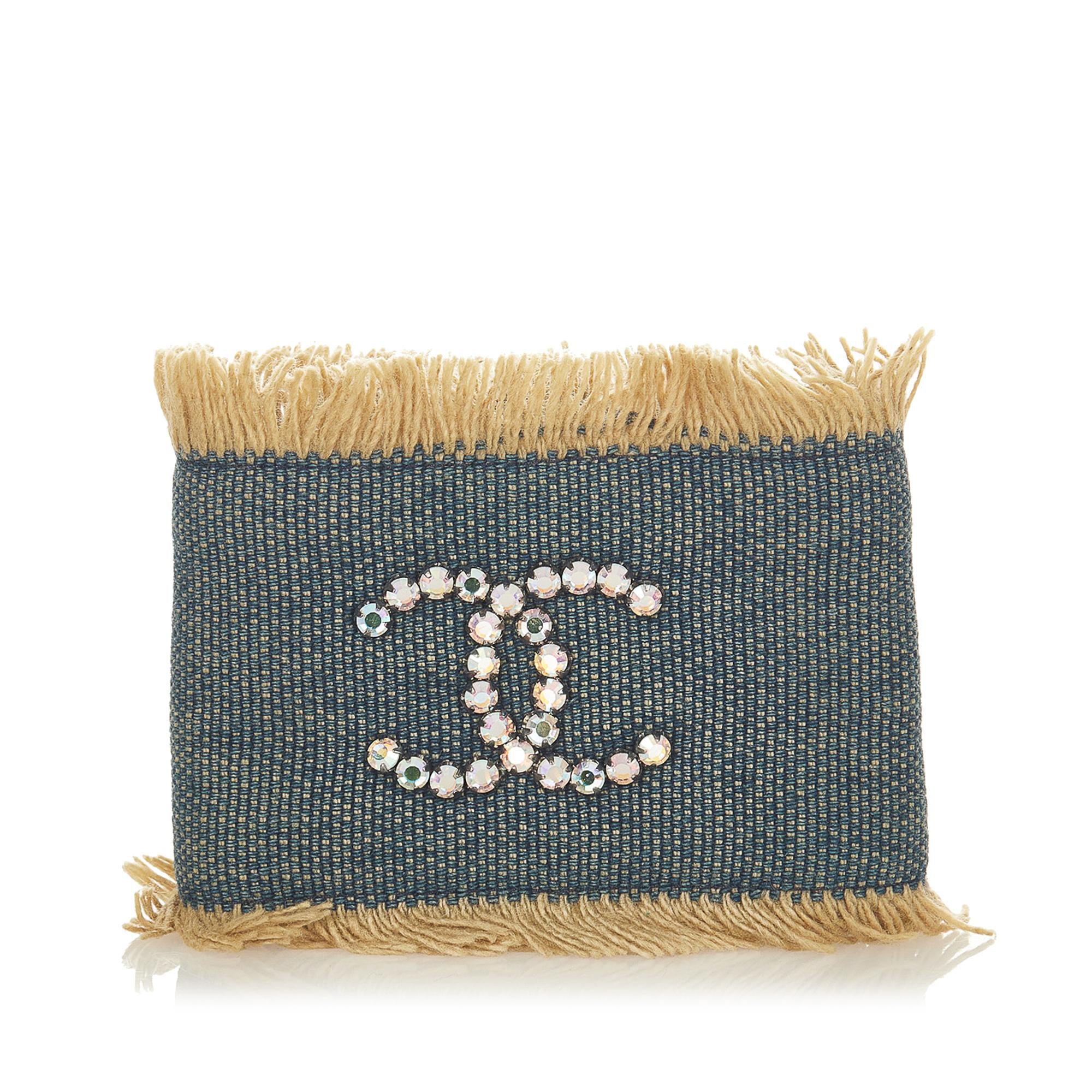 Chanel CC Denim Fringe Bracelet (SHG-26105)