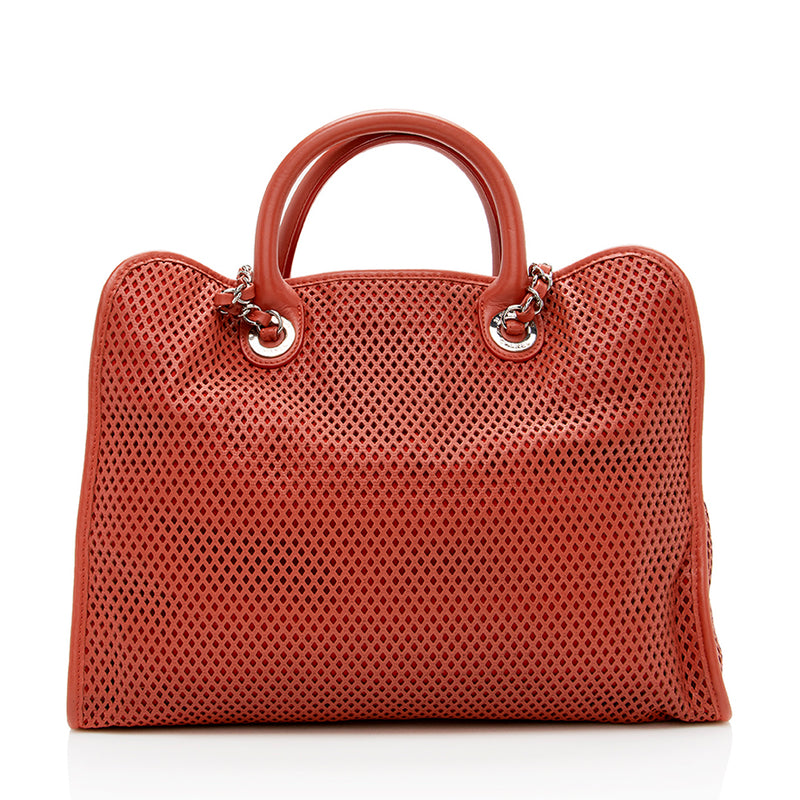 Chanel Perforated Calfskin Up In The Air Large Tote (SHF-16213)