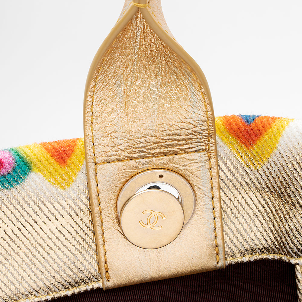 Chanel Canvas Graffiti Paris-New York Street Spirit Maxi Shopping Tote (SHF-18612)