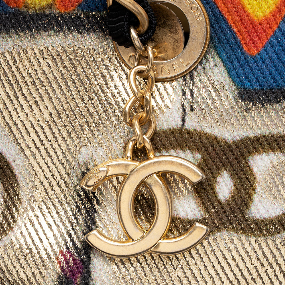 Chanel Canvas Graffiti Paris-New York Street Spirit Maxi Shopping Tote (SHF-18612)