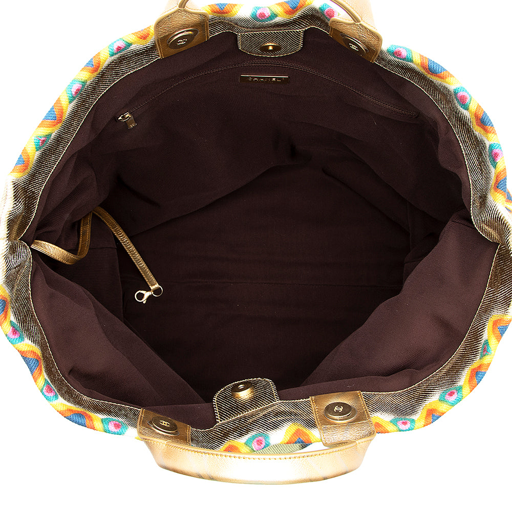 Chanel Canvas Graffiti Paris-New York Street Spirit Maxi Shopping Tote (SHF-18612)