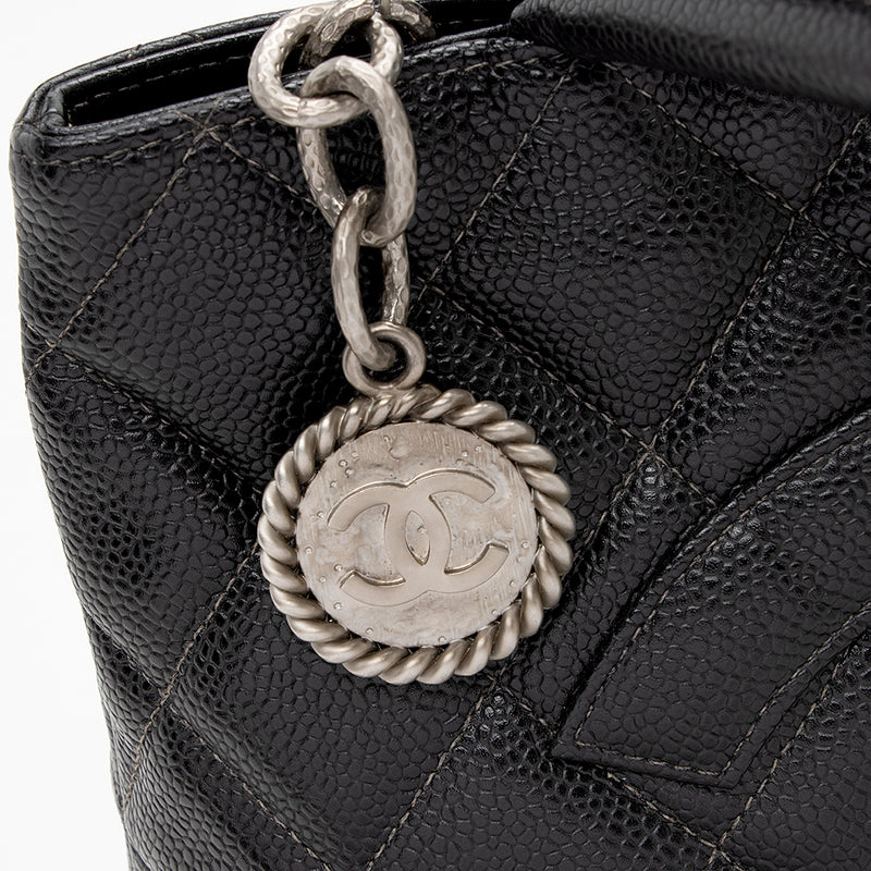 Chanel Caviar Leather Medallion Tote (SHF-16862)