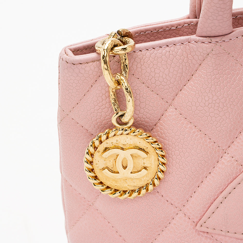 Chanel Caviar Leather Medallion Tote (SHF-20972)