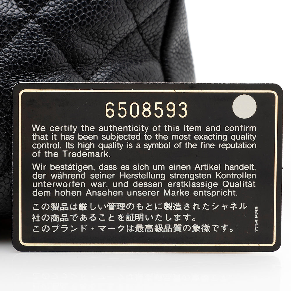 Chanel Caviar Leather Petite Timeless Tote (SHF-17772)
