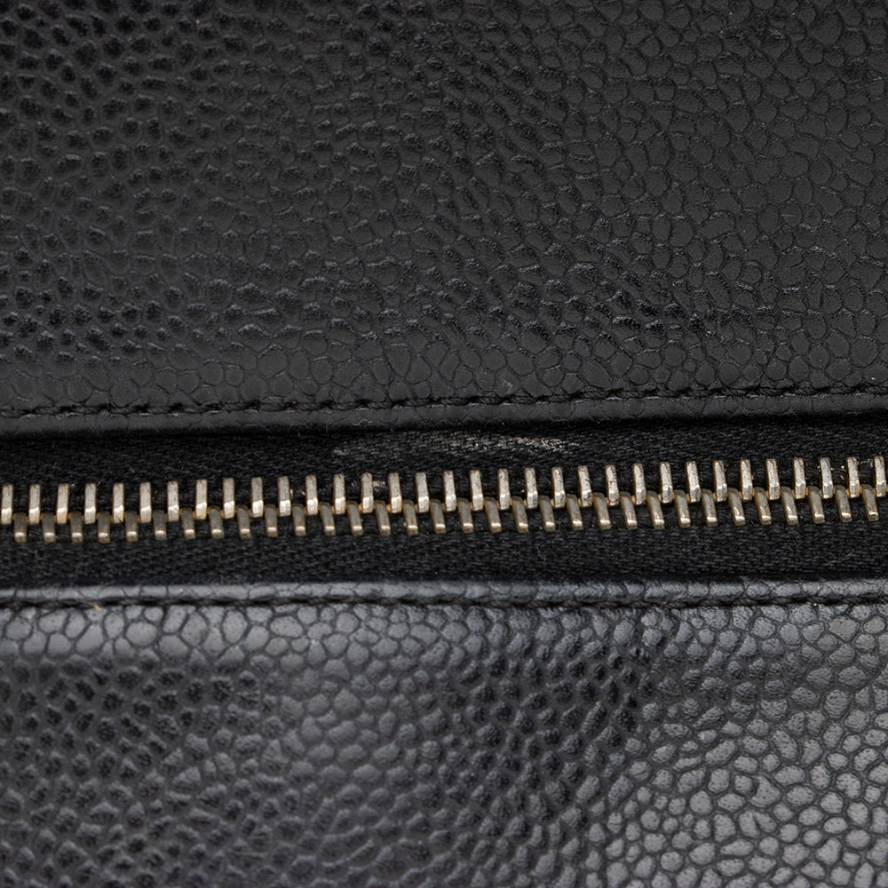 Chanel Caviar Leather Petite Timeless Tote (SHF-17772)