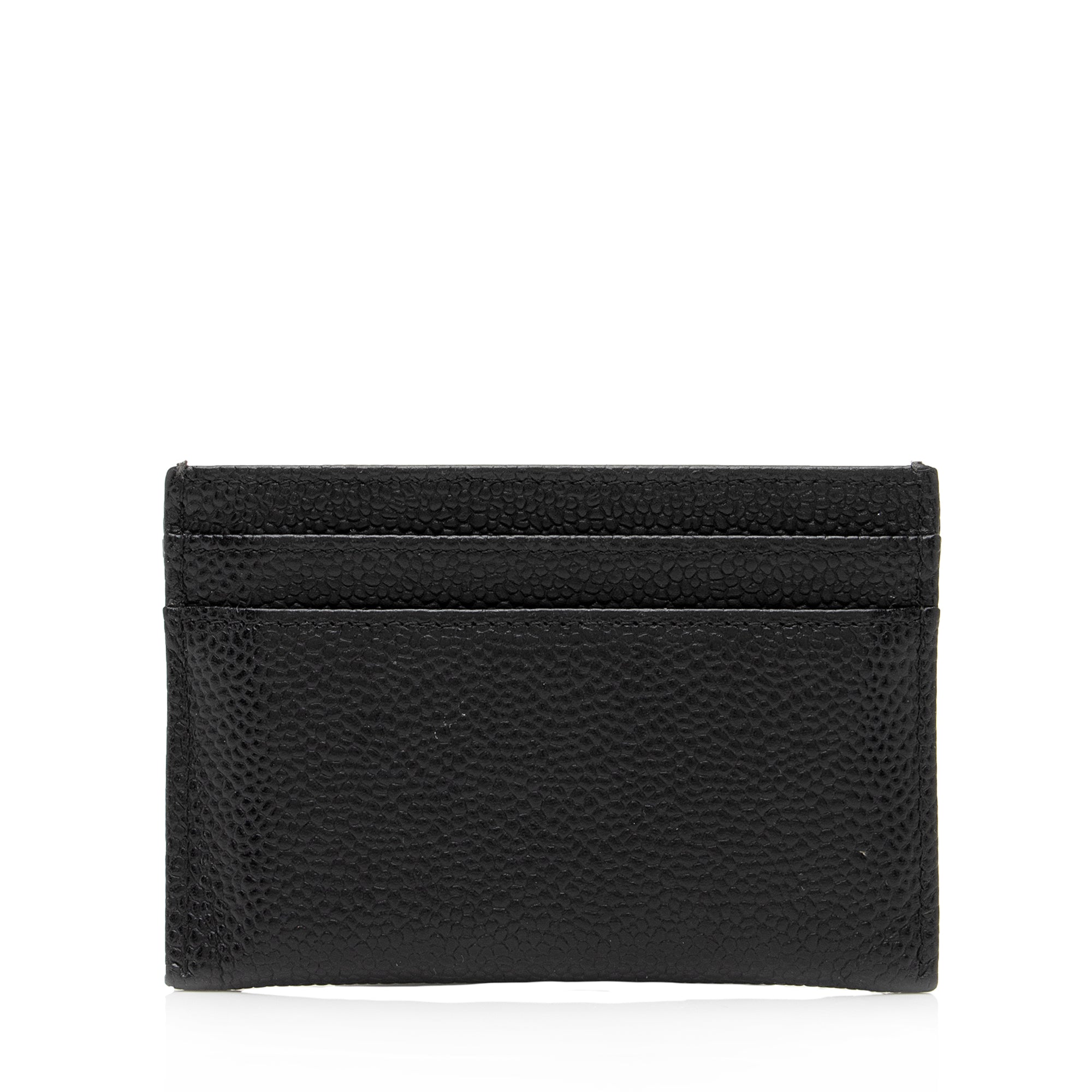 Chanel Caviar Leather Timeless CC Card Holder (SHF-RcPyJg)