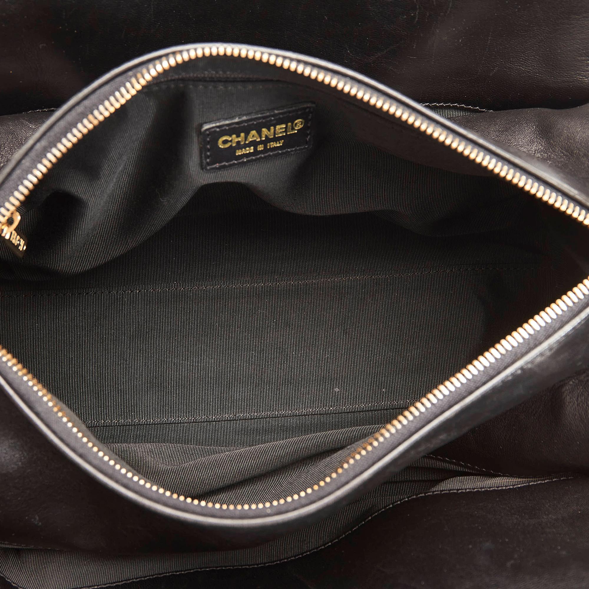 Chanel Choco Bar Lambskin Leather Shoulder Bag (SHG-34632)