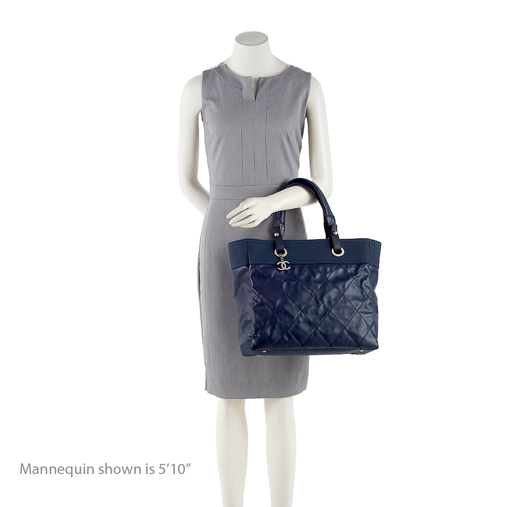 Chanel Coated Canvas Biarritz Tote (SHF-16663)