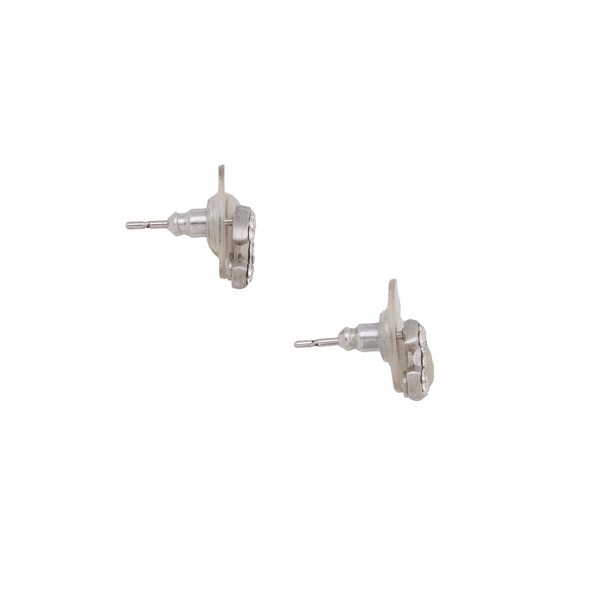 Chanel Crystal CC Mini Stud Earrings (SHF-23195)