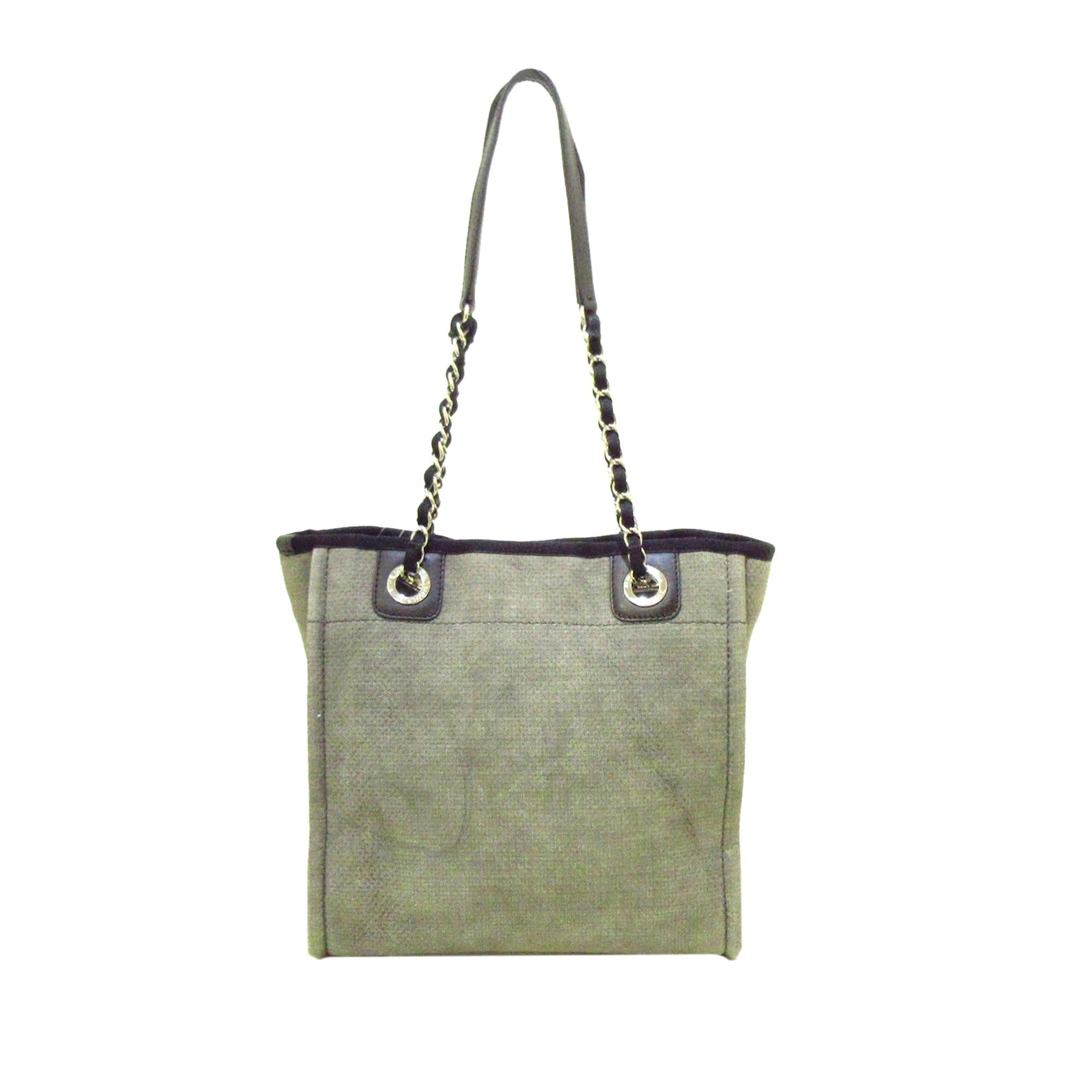 Chanel Deauville Canvas Tote Bag (SHG-26193)
