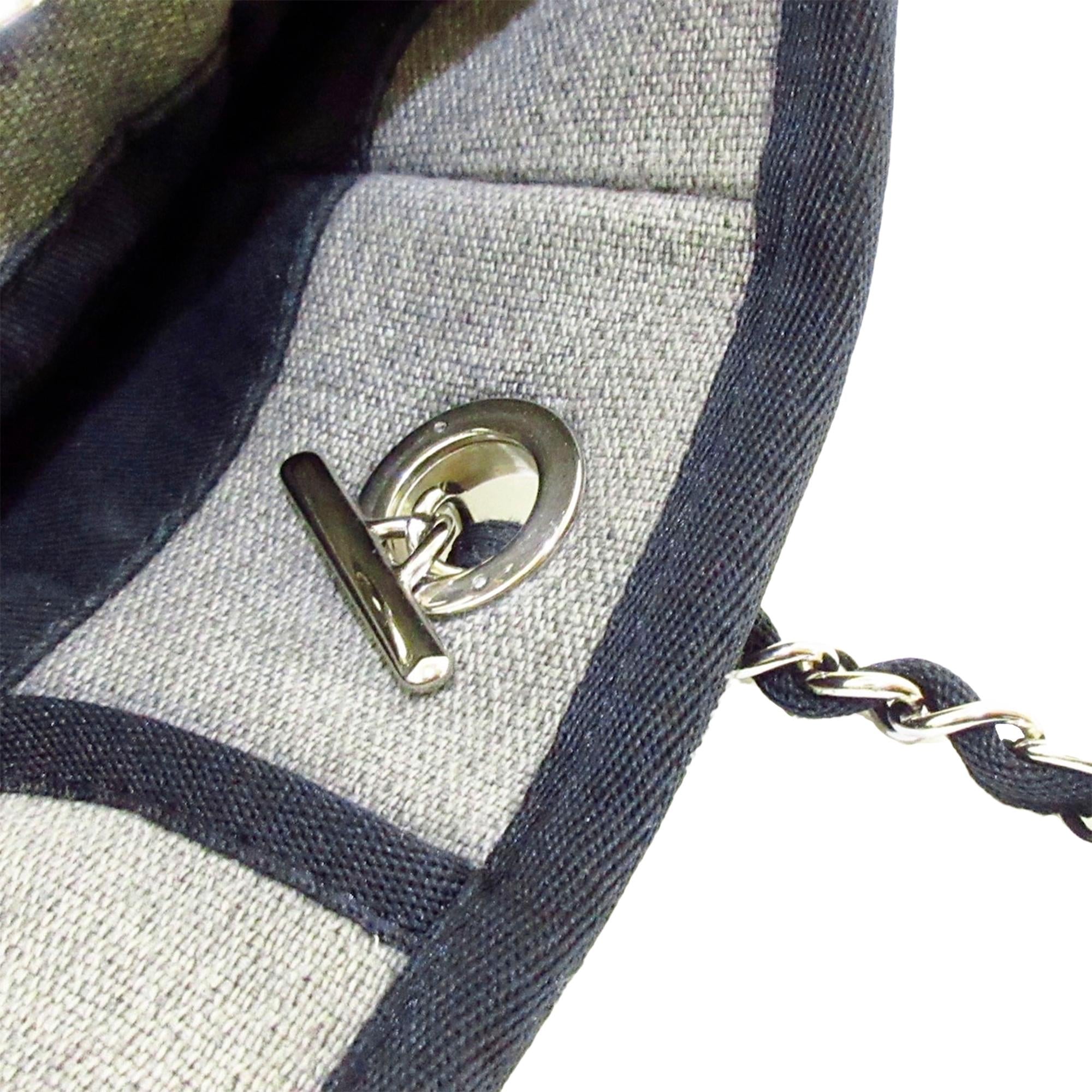 Chanel Deauville Canvas Tote Bag (SHG-26193)