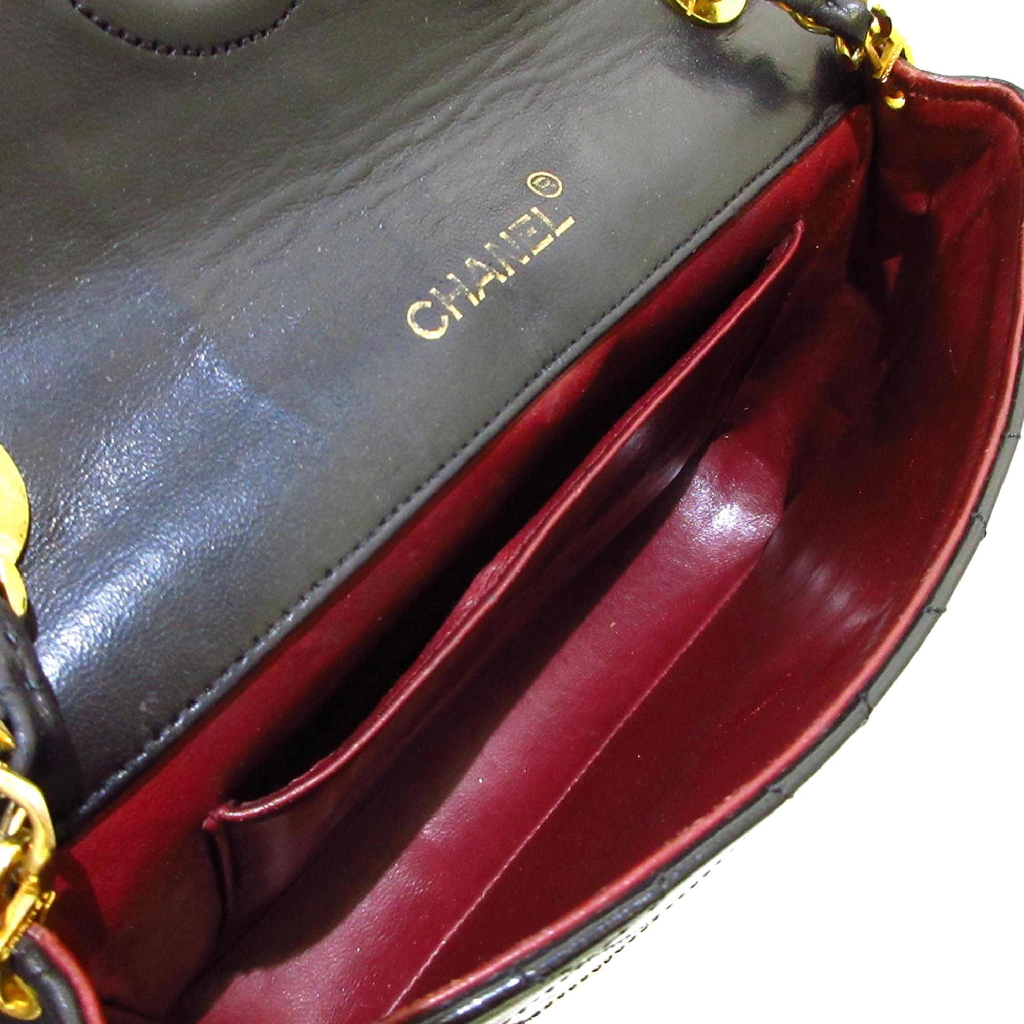 Chanel Embellished Quilted Leather Mini Flap (SHG-36393)