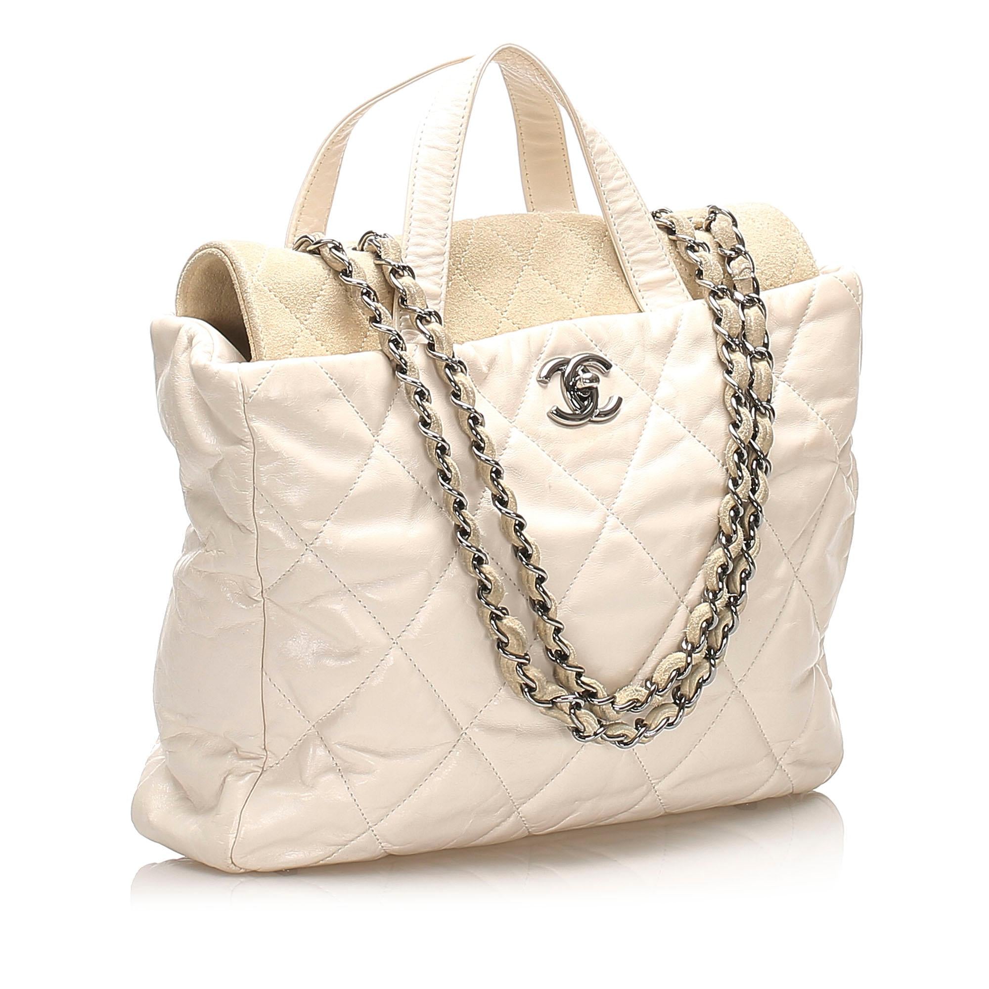 Chanel Glazed Portobello Leather Satchel (SHG-13861)